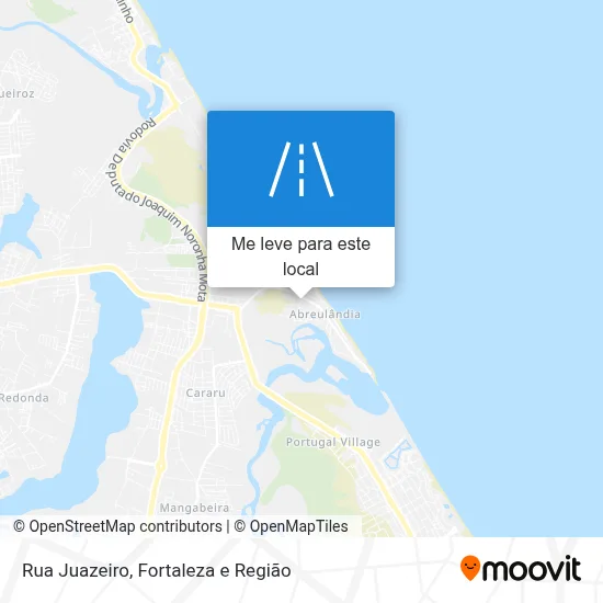 Rua Juazeiro mapa