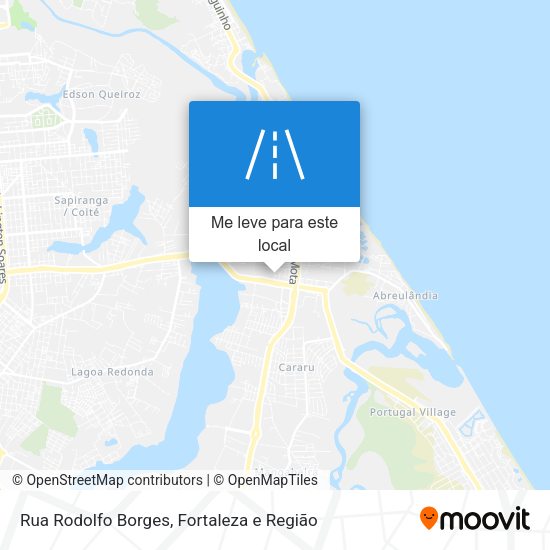 Rua Rodolfo Borges mapa