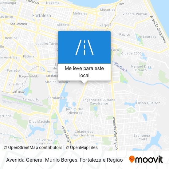 Avenida General Murilo Borges mapa