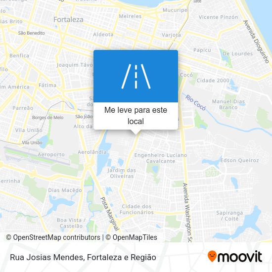 Rua Josias Mendes mapa