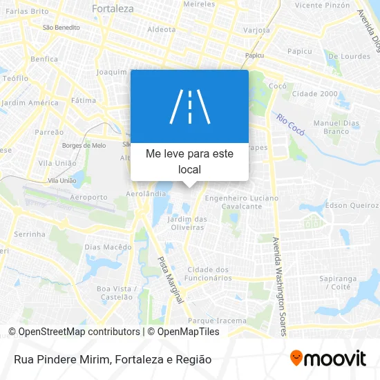 Rua Pindere Mirim mapa