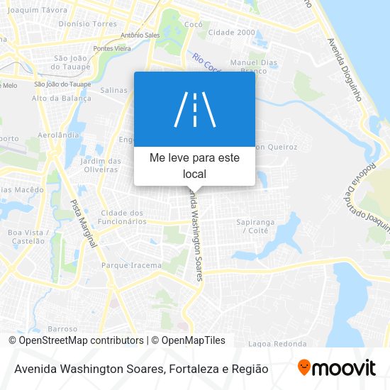 Avenida Washington Soares mapa