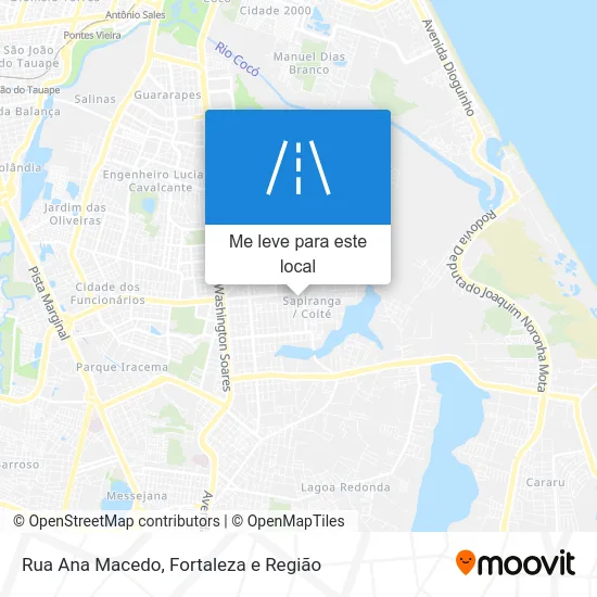 Rua Ana Macedo mapa