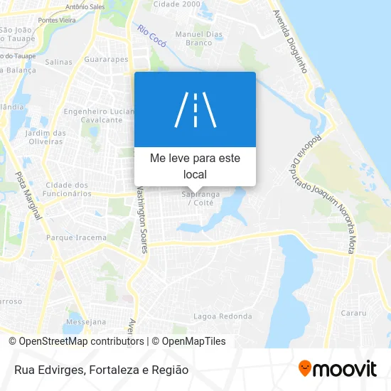 Rua Edvirges mapa