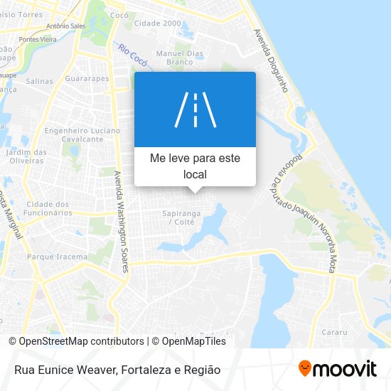 Rua Eunice Weaver mapa