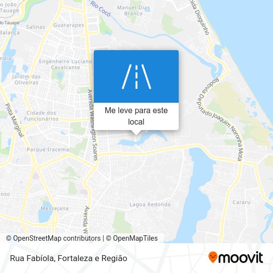 Rua Fabíola mapa
