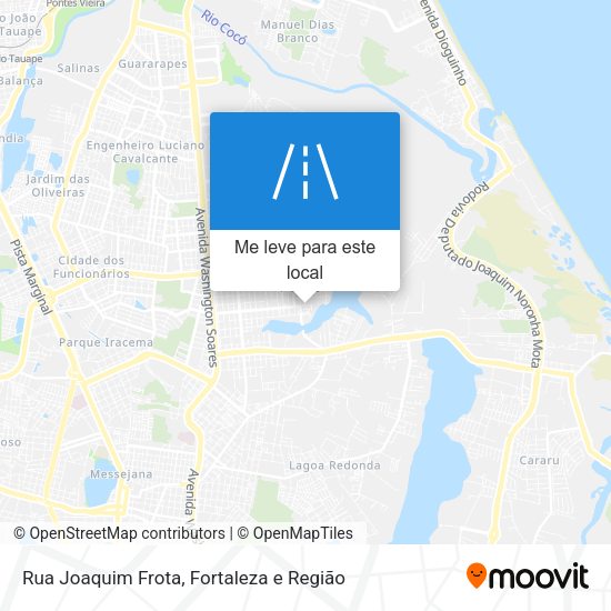 Rua Joaquim Frota mapa