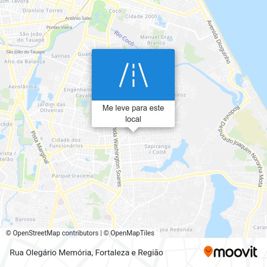 Rua Olegário Memória mapa