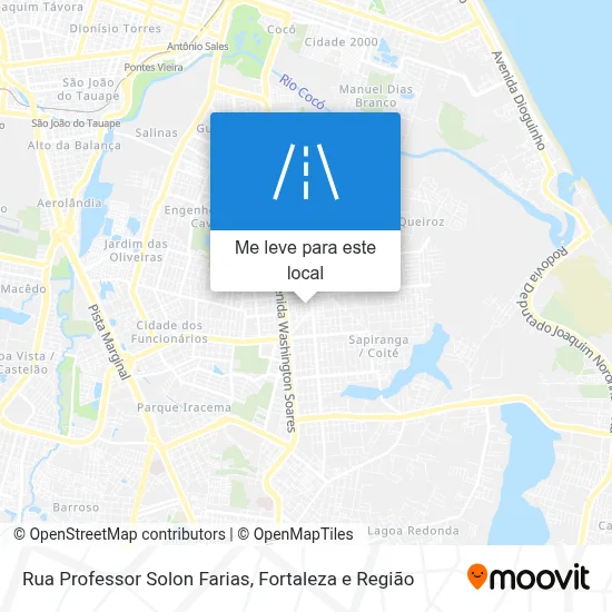 Rua Professor Solon Farias mapa