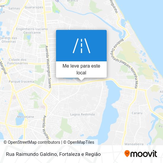 Rua Raimundo Galdino mapa