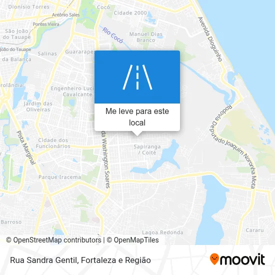 Rua Sandra Gentil mapa