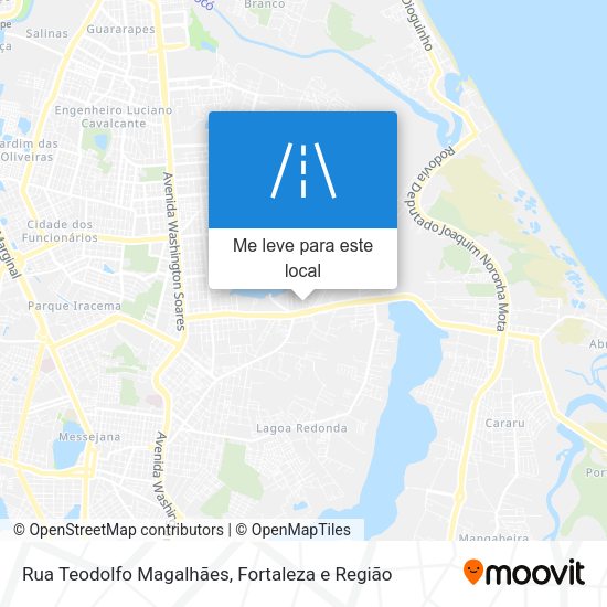Rua Teodolfo Magalhães mapa