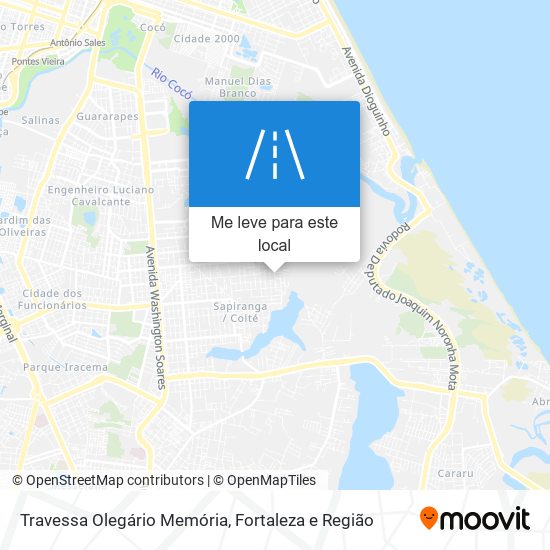 Travessa Olegário Memória mapa