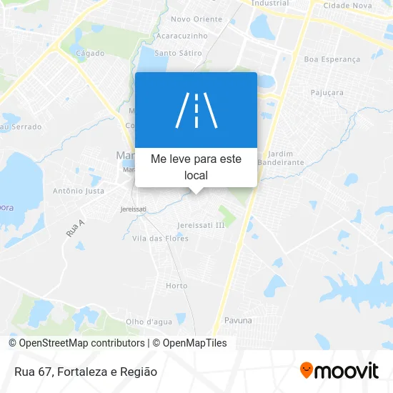 Rua 67 mapa