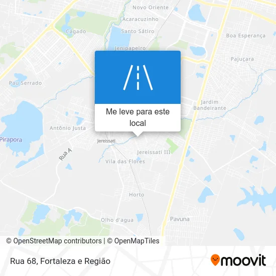 Rua 68 mapa