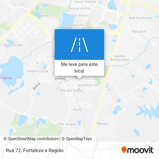 Rua 72 mapa