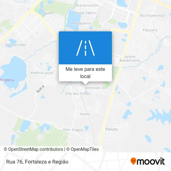 Rua 76 mapa