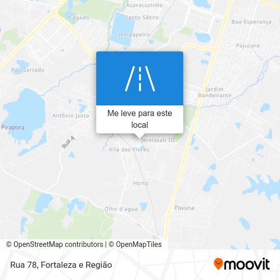 Rua 78 mapa