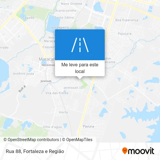 Rua 88 mapa