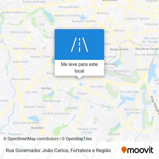 Rua Governador João Carlos mapa