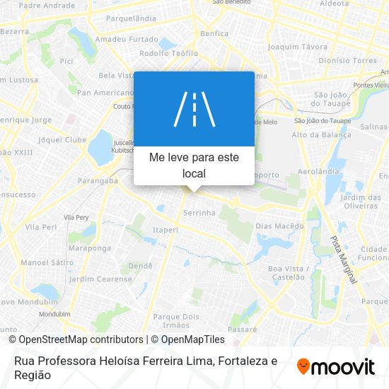 Rua Professora Heloísa Ferreira Lima mapa