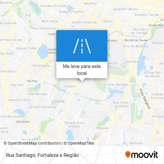 Rua Santiago mapa