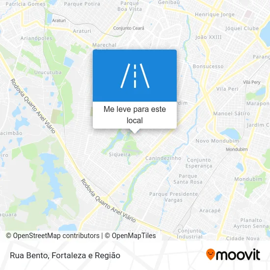 Rua Bento mapa