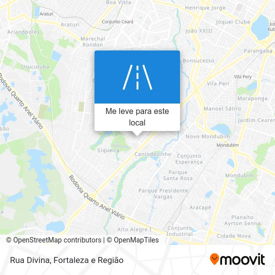 Rua Divina mapa