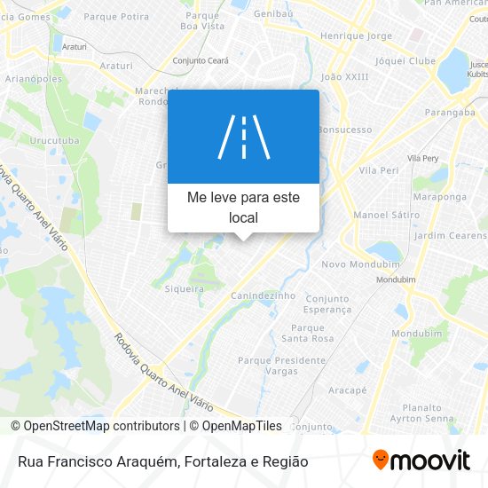 Rua Francisco Araquém mapa
