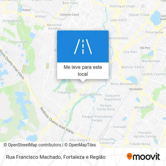 Rua Francisco Machado mapa