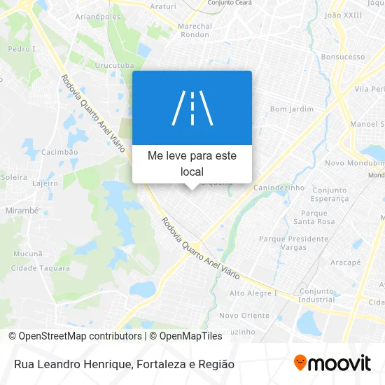 Rua Leandro Henrique mapa