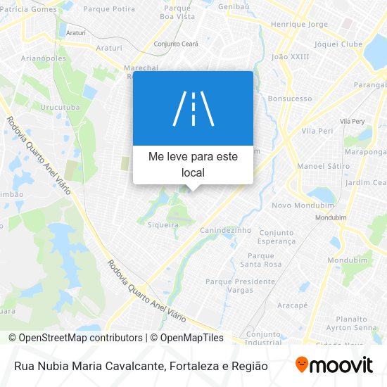 Rua Nubia Maria Cavalcante mapa