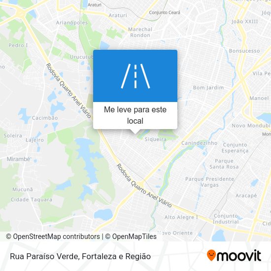 Rua Paraíso Verde mapa