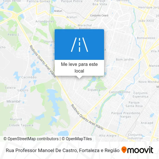 Rua Professor Manoel De Castro mapa