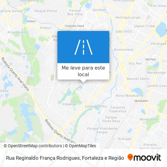 Rua Reginaldo França Rodrigues mapa