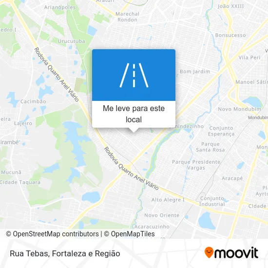 Rua Tebas mapa