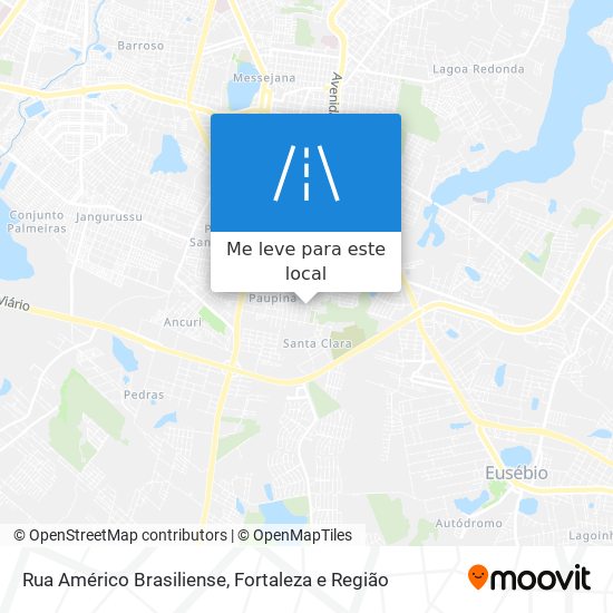 Rua Américo Brasiliense mapa