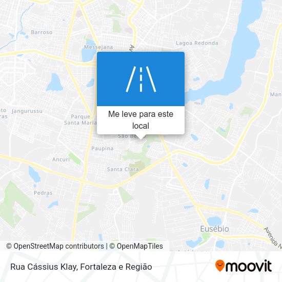 Rua Cássius Klay mapa