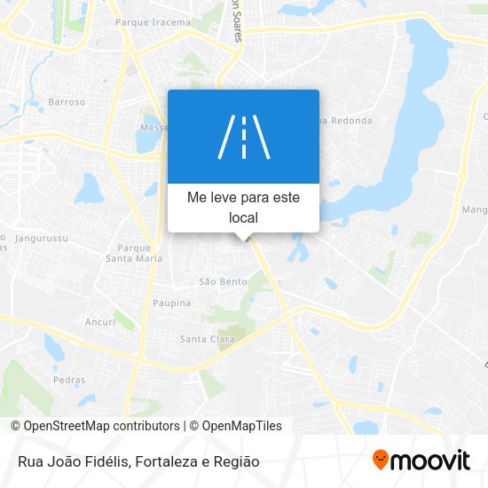 Rua João Fidélis mapa