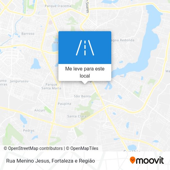 Rua Menino Jesus mapa
