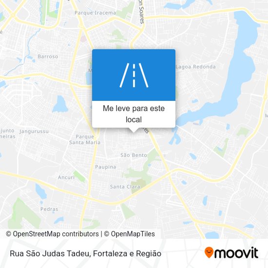 Rua São Judas Tadeu mapa