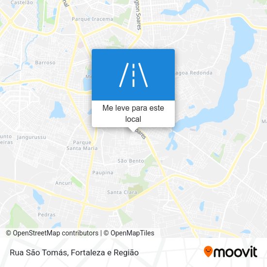 Rua São Tomás mapa
