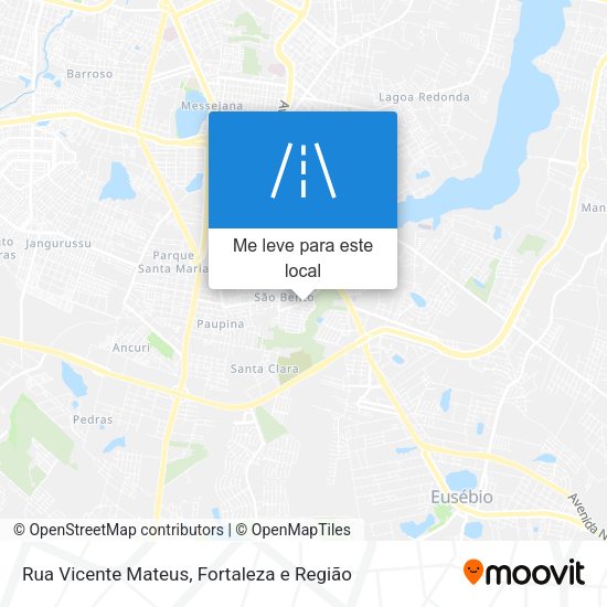 Rua Vicente Mateus mapa