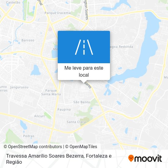 Travessa Amarílio Soares Bezerra mapa