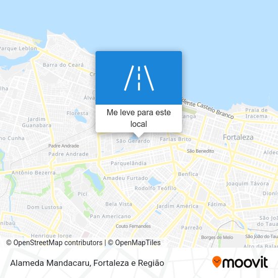 Alameda Mandacaru mapa