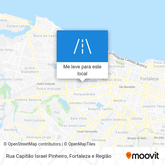 Rua Capitão Israel Pinheiro mapa