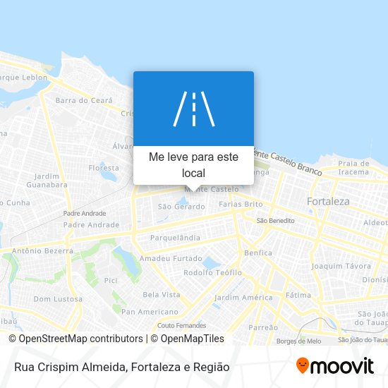 Rua Crispim Almeida mapa