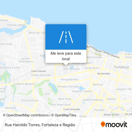 Rua Haroldo Torres mapa