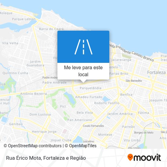 Rua Érico Mota mapa