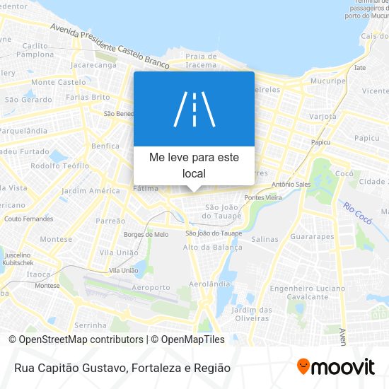 Rua Capitão Gustavo mapa